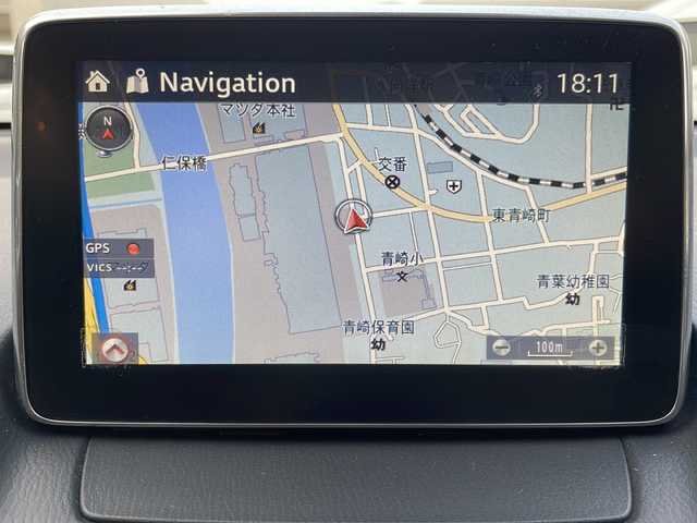 マツダ デミオ 13S 山形県 2015(平27)年 4.4万km アルミニウムメタリック ・ワンオーナー/・純正ナビ/Bluetooth/AUX/・バックカメラ/・ETC/・MTモード付きAT/・クルーズコントロール（社外品）/・衝突被害軽減システム/・横滑り防止装置/・LEDヘッドランプ/・オートライト/・純正マット/・スタットレスタイヤ車載/・保証書/・取扱説明書