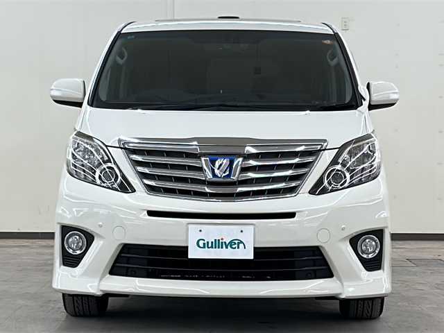 トヨタ アルファードハイブリット SR Cパッケージ 道央・札幌 2013(平25)年 5.8万km ゴールドパールクリスタルシャイン /4WD//純正メモリナビ//純正ワンセグテレビ//バックカメラ//フリップダウンモニター//クルーズコントロール//サンルーフ//ドアバイザー//プッシュスタート//両側パワースライドドア//パワーバックドア//ETC//フォグランプ//nanoe