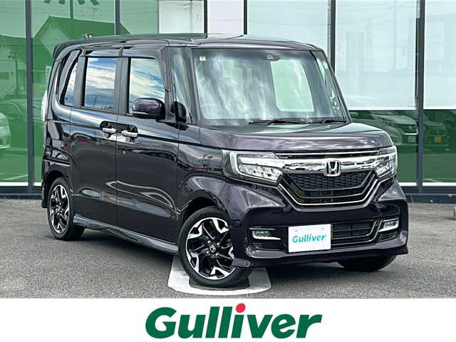 ホンダ Ｎ ＢＯＸ カスタム G L ターボ ホンダセンシング 岐阜県 2020(令2)年 2.7万km プレミアムベルベットパープル・パール 登録時走行距離：26713km/純正SDナビ/バックカメラ/フルセグテレビ・Bluetooth・CD・DVD/ETC/両側パワースライドドア/ハーフレザーシート/前席シートヒーター/ホンダセンシング/コーナーセンサー/レーンキープアシスト/カーテンエアバック/LEDヘッドライト/オートライト/純正15インチアルミホイール/純正フロアマット/ドアバイザー/プッシュスタート/スマートキー