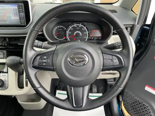 ダイハツ ムーヴ X リミテッドⅡ SAⅢ 宮崎県 2021(令3)年 1.2万km レーザーブルークリスタルシャイン 純正ナビ/(CD/DVD/BT/SD)/フルセグTV/バックカメラ/ETC/衝突軽減ブレーキ/前方ドライブレコーダー/シートヒーター/オートライト/オートハイビーム/ステアリングリモコン/スマートキー/ドアバイザー/純正フロアマット/純正アルミ14インチ/ステアリングスイッチ