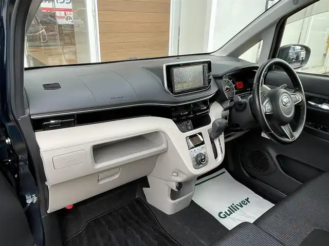ダイハツ ムーヴ X リミテッドⅡ SAⅢ 宮崎県 2021(令3)年 1.2万km レーザーブルークリスタルシャイン 純正ナビ/(CD/DVD/BT/SD)/フルセグTV/バックカメラ/ETC/衝突軽減ブレーキ/前方ドライブレコーダー/シートヒーター/オートライト/オートハイビーム/ステアリングリモコン/スマートキー/ドアバイザー/純正フロアマット/純正アルミ14インチ/ステアリングスイッチ