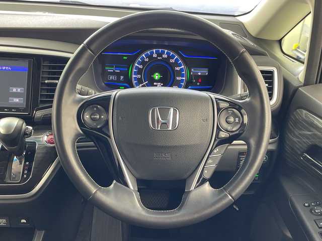 ホンダ オデッセイ ハイブリッド アブソルートセンシングEXパック 岐阜県 2016(平28)年 5.2万km ホワイトオーキッドパール 純正フリップダウンモニター/純正SDナビ/CD/DVD/SD/フルセグ/バックカメラ/ドライブレコーダー/ETC/ホンダセンシング/・衝突軽減ブレーキ/・車線維持支援システム/・アダプティブクルーズコントロール/ブラインドスポットモニター/両側パワースライドドア/オットマン/革巻きステアリング/ステアリングリモコン/LEDオートライト/純正フロアマット/ドアバイザー/プッシュスタート/純正17インチAW/スマートキー