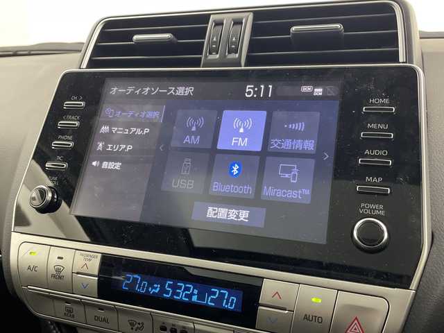 トヨタ ランドクルーザー プラド TX Lパッケージ マットブラED 群馬県 2023(令5)年 1.8万km ブラック サンルーフ　ルーフレール　純正9型ナビ　全周囲カメラ　純正ビルトインETC2.0 レザーシート　シートヒーター　エアーシート　パワーシート　ウッドコンビハンドル　アイドリングストップ　禁煙車