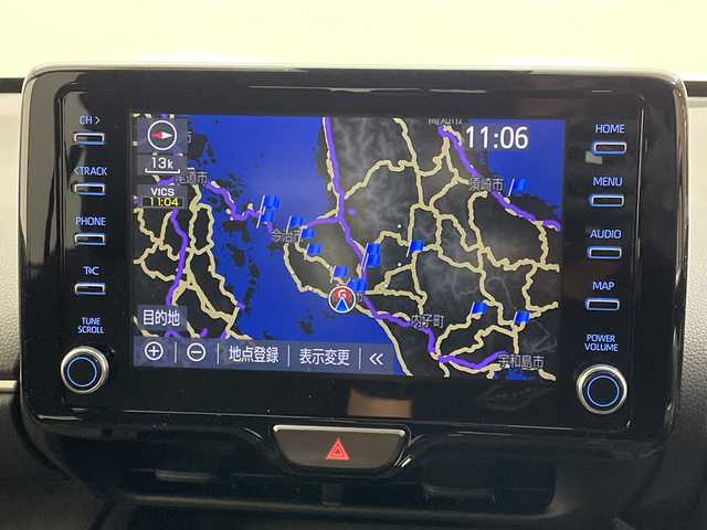 トヨタ ヤリスクロス ハイブリッド G 愛媛県 2020(令2)年 4.4万km ホワイトパールクリスタルシャイン 純正８型ナビ／衝突被害軽減ブレーキ／アダプティブクルーズコントロール／レーンアシスト／バックカメラ／フルセグ／Ｂｌｕｅｔｏｏｔｈ／ビルドインＥＴＣ／前後コーナーセンサー／前後ドライブレコーダー／禁煙