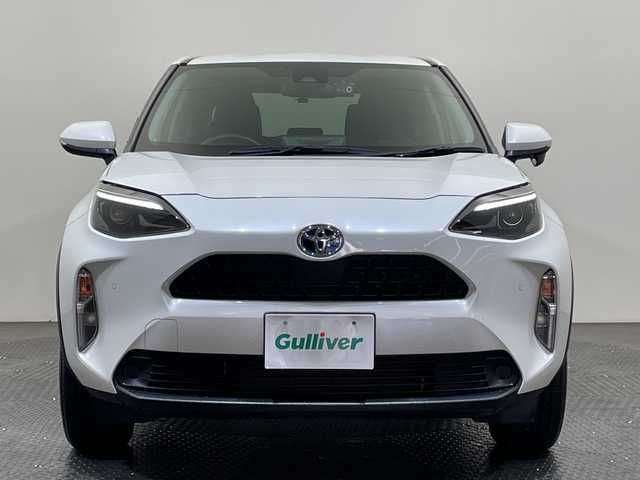 トヨタ ヤリスクロス ハイブリッド G 愛媛県 2020(令2)年 4.4万km ホワイトパールクリスタルシャイン 純正８型ナビ／衝突被害軽減ブレーキ／アダプティブクルーズコントロール／レーンアシスト／バックカメラ／フルセグ／Ｂｌｕｅｔｏｏｔｈ／ビルドインＥＴＣ／前後コーナーセンサー／前後ドライブレコーダー／禁煙