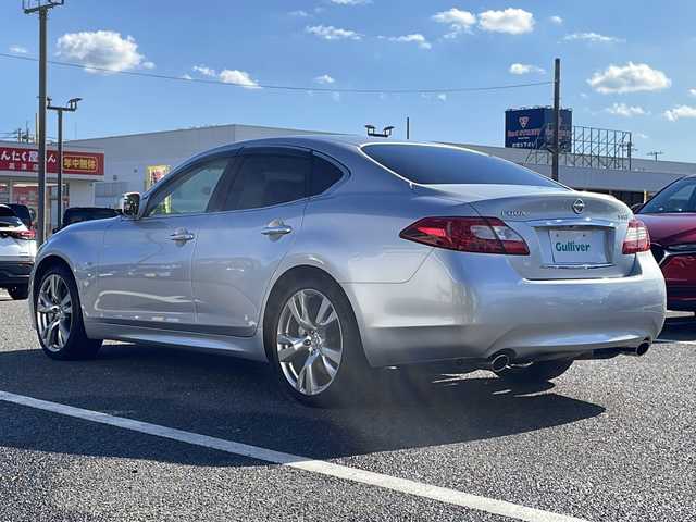 日産 フーガ 370GT タイプS 島根県 2012(平24)年 7.1万km ブリリアントシルバー メーカーナビゲーション/フルセグ BT CD DVD/クルーズコントロール/パドルシフト/バックカメラ/D/N席パワーシート/ビルトインETC/HIDヘッドライト/AUTOライト/フォグライト/ハーフレザーシート(合皮)/革巻きステアリング/ステアリングリモコン/ISOFIX/純正20インチアルミホイール