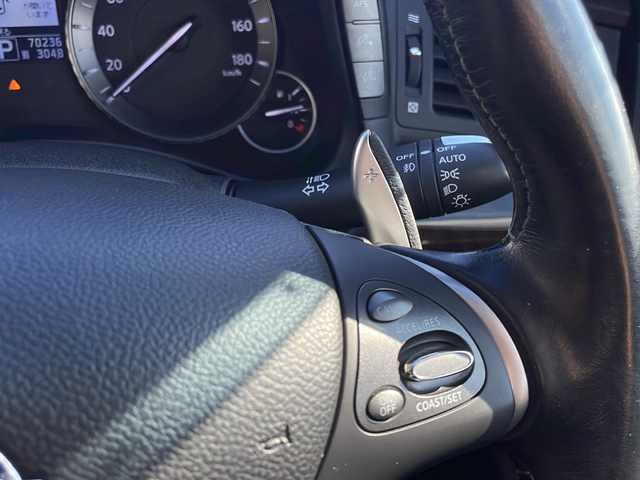 日産 フーガ 370GT タイプS 島根県 2012(平24)年 7.1万km ブリリアントシルバー メーカーナビゲーション/フルセグ BT CD DVD/クルーズコントロール/パドルシフト/バックカメラ/D/N席パワーシート/ビルトインETC/HIDヘッドライト/AUTOライト/フォグライト/ハーフレザーシート(合皮)/革巻きステアリング/ステアリングリモコン/ISOFIX/純正20インチアルミホイール