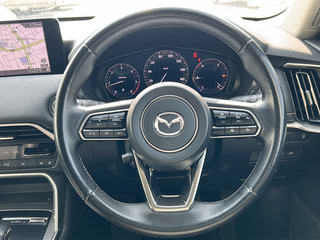 マツダ ＣＸ－６０ XD Lパッケージ 岐阜県 2023(令5)年 1万km ジェットブラックマイカ i-ACTIVSENSE/・衝突軽減ブレーキ/・前後側方接近車両検知/・車線逸脱警報システム/・ブラインドスポットモニター/・ディスタンススピードアラート/・レーンキープアシストシステム/・前後AT誤発進抑制制御/・交通標識認識システム/・速度標識警報/・脇見・眠気警報/・ヘッドアップディスプレイ/純正メーカーナビ/・AppleCarPlay/AndroidAuto/・Bluetooth/・USB/HDMI/・FM/AM/パノラミックビューモニター/ブラックレザーシート/前席シートヒーター/前席パワーシート/シートメモリー/革巻きステアリング/ステアリングスイッチ/パドルシフト/ステアリングヒーター/電子パーキング/ブレーキオートホールド/LEDヘッドライト/オートライト/オートマチックハイビーム/パワーバックドア/プッシュスタート/スマートキー/純正20インチAW/純正フロアマット/ドアバイザー/i-stop/電動格納ウィンカーミラー/横滑り防止機能