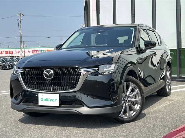 マツダ ＣＸ－６０ XD Lパッケージ 岐阜県 2023(令5)年 1万km ジェットブラックマイカ i-ACTIVSENSE/・衝突軽減ブレーキ/・前後側方接近車両検知/・車線逸脱警報システム/・ブラインドスポットモニター/・ディスタンススピードアラート/・レーンキープアシストシステム/・前後AT誤発進抑制制御/・交通標識認識システム/・速度標識警報/・脇見・眠気警報/・ヘッドアップディスプレイ/純正メーカーナビ/・AppleCarPlay/AndroidAuto/・Bluetooth/・USB/HDMI/・FM/AM/パノラミックビューモニター/ブラックレザーシート/前席シートヒーター/前席パワーシート/シートメモリー/革巻きステアリング/ステアリングスイッチ/パドルシフト/ステアリングヒーター/電子パーキング/ブレーキオートホールド/LEDヘッドライト/オートライト/オートマチックハイビーム/パワーバックドア/プッシュスタート/スマートキー/純正20インチAW/純正フロアマット/ドアバイザー/i-stop/電動格納ウィンカーミラー/横滑り防止機能