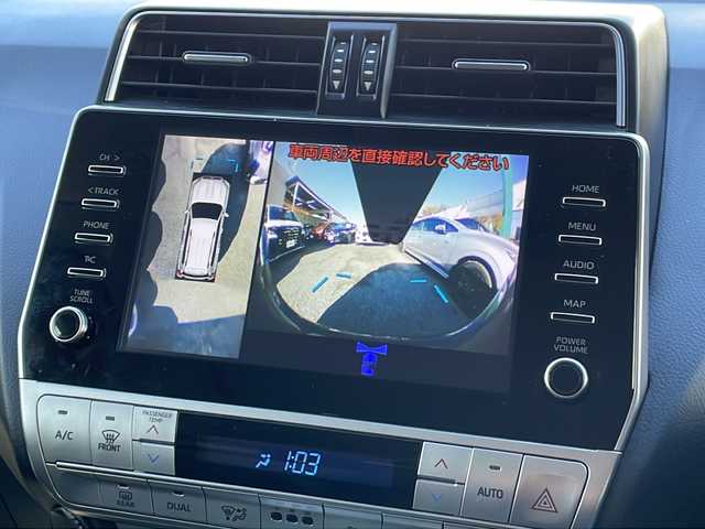 トヨタ ランドクルーザー プラド TZ－G 東京都 2020(令2)年 8.1万km ブラック 新車時保証書/取扱説明書/F/S/Rエアロ/ルーフレール/プリクラッシュセーフティー/レーダークルーズコントロール/ブラインドスポットモニター/オートマチックハイビーム/純正メーカーナビ/AM/FM/USB/BT/Miracast/360度カメラ　ETC【2.0】/ドライブレコーダー【前後】/AC100V100W/レザーシート　サンルーフ/シートヒーター/ベンチレーター/LEDヘッドライト/スマートキー×3/パドルシフト付ウッドコンビハンドル/サイド/カーテン/ニーエアバック/純正19インチアルミ