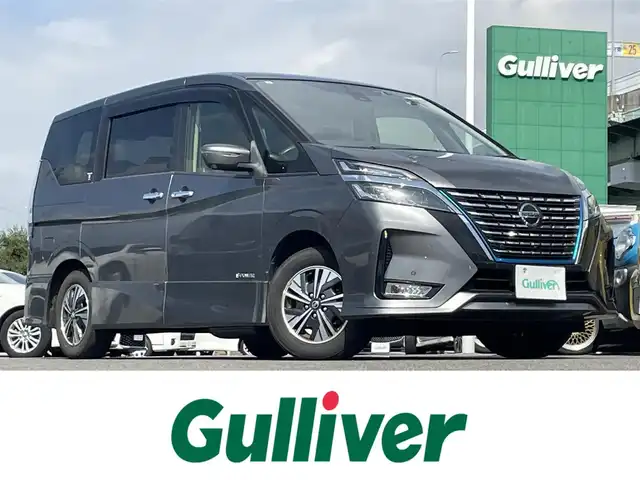 日産 セレナ e－パワー ハイウェイスター V 愛知県 2019(令1)年 9.1万km ダークメタルグレー ワンオーナー　/アラウンドビューモニター　/両側パワースライドドア　/純正フリップダウンモニター　/メーカーナビ　/ＤＴＶ　/ＢＴ　/ＥＴＣ　/Ｆドラレコ　/ハンドルヒーター　/純正フロアマット/冬タイヤ積み込み