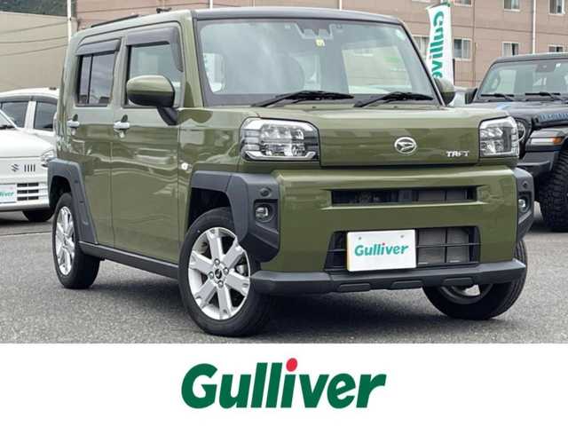 ダイハツ タフト G 広島県 2022(令4)年 0.4万km フォレストカーキメタリック ワンオーナー/メモリナビ/フルセグテレビ/Bluetooth/CD/DVD/バックカメラ/アイドリングストップ/シートヒーター/ガラスルーフ/ウィンカーミラー/ドアバイザー/プッシュスタート/ETC/LEDヘッドライト/衝突被害軽減システム/電動格納ミラー