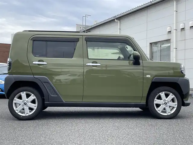 ダイハツ タフト G 広島県 2022(令4)年 0.4万km フォレストカーキメタリック ワンオーナー/メモリナビ/フルセグテレビ/Bluetooth/CD/DVD/バックカメラ/アイドリングストップ/シートヒーター/ガラスルーフ/ウィンカーミラー/ドアバイザー/プッシュスタート/ETC/LEDヘッドライト/衝突被害軽減システム/電動格納ミラー
