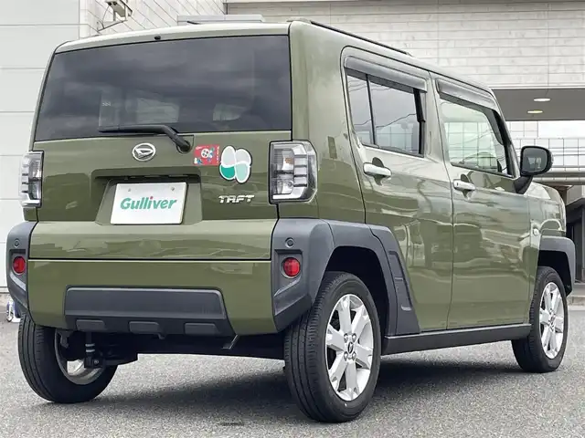 ダイハツ タフト G 広島県 2022(令4)年 0.4万km フォレストカーキメタリック ワンオーナー/メモリナビ/フルセグテレビ/Bluetooth/CD/DVD/バックカメラ/アイドリングストップ/シートヒーター/ガラスルーフ/ウィンカーミラー/ドアバイザー/プッシュスタート/ETC/LEDヘッドライト/衝突被害軽減システム/電動格納ミラー