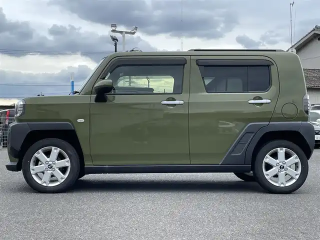 ダイハツ タフト G 広島県 2022(令4)年 0.4万km フォレストカーキメタリック ワンオーナー/メモリナビ/フルセグテレビ/Bluetooth/CD/DVD/バックカメラ/アイドリングストップ/シートヒーター/ガラスルーフ/ウィンカーミラー/ドアバイザー/プッシュスタート/ETC/LEDヘッドライト/衝突被害軽減システム/電動格納ミラー