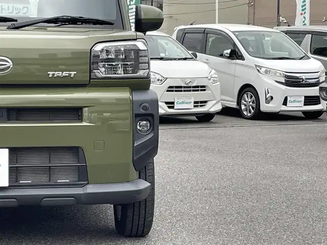 ダイハツ タフト G 広島県 2022(令4)年 0.4万km フォレストカーキメタリック ワンオーナー/メモリナビ/フルセグテレビ/Bluetooth/CD/DVD/バックカメラ/アイドリングストップ/シートヒーター/ガラスルーフ/ウィンカーミラー/ドアバイザー/プッシュスタート/ETC/LEDヘッドライト/衝突被害軽減システム/電動格納ミラー