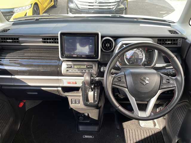 スズキ スペーシア カスタム HYBRID XS 青森県 2020(令2)年 2.9万km ピュアホワイトP ・4WD/・純正ナビ/・フルセグ/・CD/DVD/Bluetooth/・ドライブレコーダー/・衝突被害軽減ブレーキ/・レーンキープアシスト/・レーダークルーズコントロール/・両側パワースライドドア/・オートマチックハイビーム/・LEDヘットライト/・LEDフォグランプ/・アイドリングストップ/・プッシュスタート/・スマートキー/・シートヒーター/・スペアキーあり/・純正フロアマット/・純正15AW