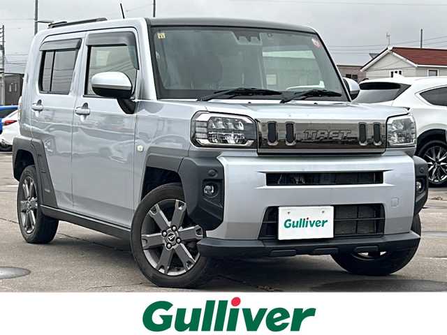 ダイハツ タフト G ターボ 道南・函館 2020(令2)年 6.8万km ブライトシルバーメタリック /純正ＳＤナビ//フルセグＴＶ//エンジンスターター//ドライブレコーダー//バックカメラ//ガラスルーフ//ルーフレール//クルーズコントロール//レーンキープアシスト//コーナーセンサー//衝突軽減ブレーキ//オートライト//オートハイビーム//車線逸脱警報//先行車発進通知//標識認識機能//フロントフォグランプ//シートヒーター//フロアマット//スペアキー//スマートキー