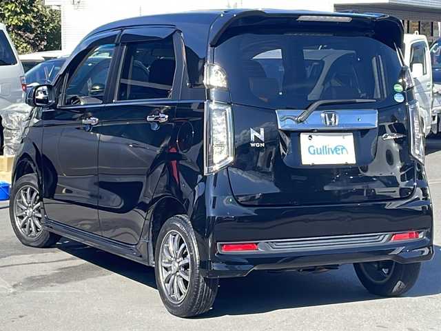 ホンダ Ｎ ＷＧＮ カスタム G Lパッケージ 長野県 2016(平28)年 4.7万km スマートブラック 禁煙車/4WD/社外ナビ/CD/DVD/フルセグTV/バックカメラ/アイドリングストップ/クルーズコントロール/前席シートヒーター/純正AW14インチ/USB入力端子/ETC/横滑り防止装置/盗難防止装置/純正フロアマット/プッシュスタート/スマートキー/スペアキー/ドアバイザー/HIDヘッドライト
