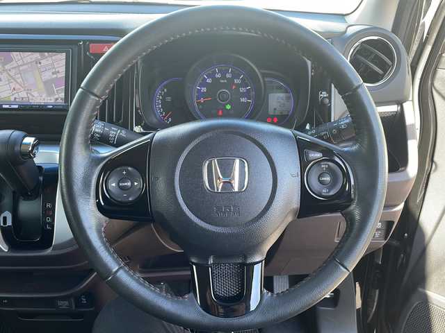 ホンダ Ｎ ＷＧＮ カスタム G Lパッケージ 長野県 2016(平28)年 4.7万km スマートブラック 禁煙車/4WD/社外ナビ/CD/DVD/フルセグTV/バックカメラ/アイドリングストップ/クルーズコントロール/前席シートヒーター/純正AW14インチ/USB入力端子/ETC/横滑り防止装置/盗難防止装置/純正フロアマット/プッシュスタート/スマートキー/スペアキー/ドアバイザー/HIDヘッドライト