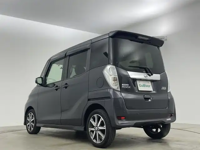 日産 デイズ ルークス ハイウェイスター Gターボ 岡山県 2018(平30)年 4.4万km プレミアムパープルP 純正ナビ　衝突軽減ブレーキシステム　両側電動スライドドア　アラウンドビューモニター　クルーズコントロール　ＥＴＣ　ＬＥＤライト　純正ドライブレコーダー　コーナーセンサー　フルセグＴＶ　ＣＤ／ＤＶＤ