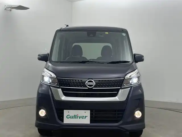 日産 デイズ ルークス ハイウェイスター Gターボ 岡山県 2018(平30)年 4.4万km プレミアムパープルP 純正ナビ　衝突軽減ブレーキシステム　両側電動スライドドア　アラウンドビューモニター　クルーズコントロール　ＥＴＣ　ＬＥＤライト　純正ドライブレコーダー　コーナーセンサー　フルセグＴＶ　ＣＤ／ＤＶＤ