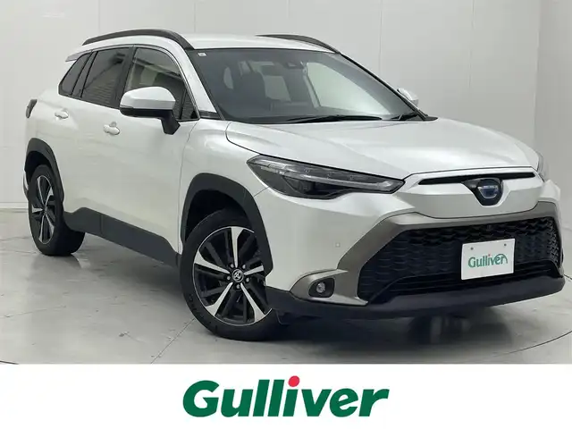 トヨタ カローラ クロス ハイブリッド Z 茨城県 2023(令5)年 3.1万km プラチナホワイトパールマイカ 純正DA/全方位カメラ/衝突被害軽減ブレーキ/車線逸脱抑制装置/レーダークルーズコントロール/オートマチックハイビーム/クリアランスソナー/BSM/ETC/ドラレコ/シートヒーター/純正18インチAW/LEDヘッドライト/スマートキー
