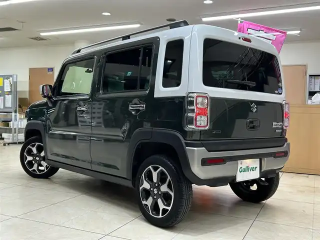スズキ ハスラー Jスタイル ターボ 東京都 2021(令3)年 1.4万km クールカーキパールメタリック/ホワイト2トーンルーフ ワンオーナー/純正ナビ/(CD/DVD/Bluetooth/TVフルセグ/USB/スマートフォンリンク)/バック&全方位カメラ/前席シートヒーター/プリクラッシュセーフティ/レーダークルーズコントロール/LKA/前後コーナーセンサー/スマートキー/プッシュスタート/オートライト/LEDライト/ETC/純正フロアマット/ドライブレコーダー/(DRV5185)/ISOFIX/パドルシフト/革巻きステアリング/ステアリングスイッチ/ルーフレール/リアプライバシーガラス/アイドリングストップ/電動格納ウィンカーミラー/純正15インチアルミホイール/W+サイドSRS&ABS/横滑り防止装置/取扱説明書/ディーラー記録簿/(R6．1/R7．2)