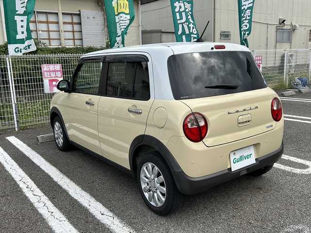 スズキ ラパン X 兵庫県 2020(令2)年 2.2万km シフォンアイボリーメタリック 登録時走行距離21145km/ホワイトルーフ/ホワイトドアミラー/セーフティサポート/デュアルセンサーブレーキサポート/ワンオーナー/純正8型ナビ/CD/DVD/フルセグTV/Bluetooth/Blu-ray/HDMI入出力/全方位カメラ/ナビ連動ドライブレコーダー/運転席シートヒーター/HIDヘッドランプ/ビルトインETC/スマートキー/エンジンプッシュスタート/純正14インチAW/純正フロアマット/ドアバイザー/保証書/取説/スペアキー