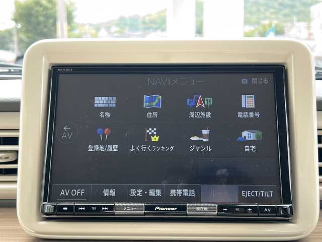 スズキ ラパン X 兵庫県 2020(令2)年 2.2万km シフォンアイボリーメタリック 登録時走行距離21145km/ホワイトルーフ/ホワイトドアミラー/セーフティサポート/デュアルセンサーブレーキサポート/ワンオーナー/純正8型ナビ/CD/DVD/フルセグTV/Bluetooth/Blu-ray/HDMI入出力/全方位カメラ/ナビ連動ドライブレコーダー/運転席シートヒーター/HIDヘッドランプ/ビルトインETC/スマートキー/エンジンプッシュスタート/純正14インチAW/純正フロアマット/ドアバイザー/保証書/取説/スペアキー