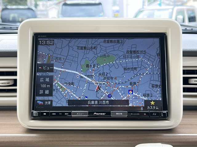 スズキ ラパン X 兵庫県 2020(令2)年 2.2万km シフォンアイボリーメタリック 登録時走行距離21145km/ホワイトルーフ/ホワイトドアミラー/セーフティサポート/デュアルセンサーブレーキサポート/ワンオーナー/純正8型ナビ/CD/DVD/フルセグTV/Bluetooth/Blu-ray/HDMI入出力/全方位カメラ/ナビ連動ドライブレコーダー/運転席シートヒーター/HIDヘッドランプ/ビルトインETC/スマートキー/エンジンプッシュスタート/純正14インチAW/純正フロアマット/ドアバイザー/保証書/取説/スペアキー