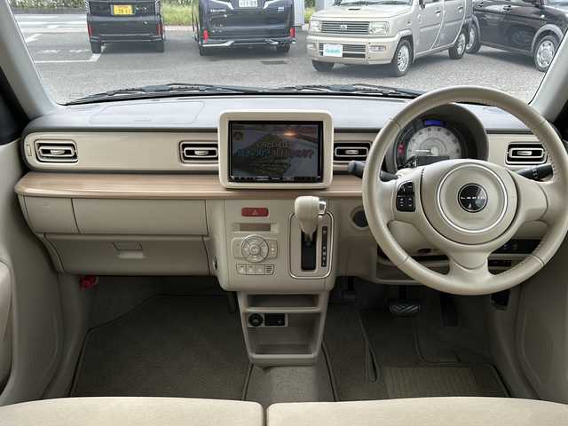 スズキ ラパン X 兵庫県 2020(令2)年 2.2万km シフォンアイボリーメタリック 登録時走行距離21145km/ホワイトルーフ/ホワイトドアミラー/セーフティサポート/デュアルセンサーブレーキサポート/ワンオーナー/純正8型ナビ/CD/DVD/フルセグTV/Bluetooth/Blu-ray/HDMI入出力/全方位カメラ/ナビ連動ドライブレコーダー/運転席シートヒーター/HIDヘッドランプ/ビルトインETC/スマートキー/エンジンプッシュスタート/純正14インチAW/純正フロアマット/ドアバイザー/保証書/取説/スペアキー