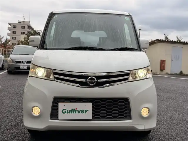 日産 ルークス ハイウェイスター ターボ LTD 東京都 2011(平23)年 7万km スノーパールホワイト 禁煙/社外ナビ【AVN558HD】/（DVD/ワンセグ）/バックカメラ/ターボ/両側パワースライドドア/フロアマット/ETC/取扱説明書/保証書