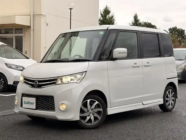 日産 ルークス ハイウェイスター ターボ LTD 東京都 2011(平23)年 7万km スノーパールホワイト 禁煙/社外ナビ【AVN558HD】/（DVD/ワンセグ）/バックカメラ/ターボ/両側パワースライドドア/フロアマット/ETC/取扱説明書/保証書