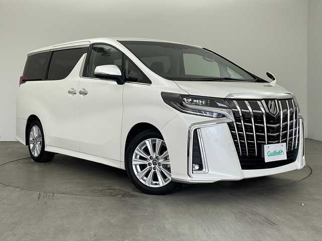 トヨタ アルファード S Aパッケージ 兵庫県 2018(平30)年 2.3万km ホワイトパールクリスタルシャイン ・Carrozzeria10インチナビ/‐Bluetoothオーディオ/‐CD/DVD再生/‐SDミュージックサーバー/‐USB接続/‐フルセグテレビ/・バックカメラ/・トヨタセーフティセンス/-プリクラッシュセーフティ/-ロードサインアシスト/-レーダークルーズコントロール/-レーンキープアシスト/-オートマチックハイビーム/・両側パワースライドドア/・ビルトインETC/・助手席スーパーロングスライドシート/・デジタルインナーミラー/・LEDヘッドライト/・オートライト/・オートマチックハイビーム/・LEDフォグランプ/・三列シート/・オットマン/・純正フロアマット/・純正アルミホイール/・nanoeエアコン/・横滑り防止機能/・盗難防止装置/・前後コーナーセンサー/・W＋サイドエアバック/・カーテンエアバック/・電動パーキング/・オートブレーキホールド/・クリアランスソナー/・エンジンスタートボタン/・スマートキー/・スペアキー/・WACエアコン/・MTモード付AT/・イルミネーテッドエントリーシステム