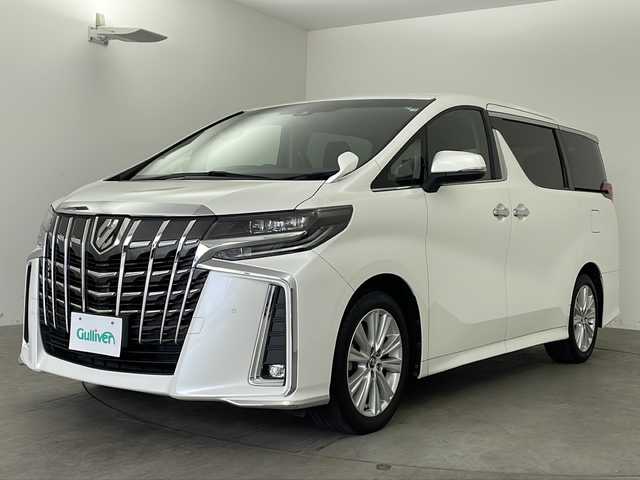 トヨタ アルファード S Aパッケージ 兵庫県 2018(平30)年 2.3万km ホワイトパールクリスタルシャイン ・Carrozzeria10インチナビ/‐Bluetoothオーディオ/‐CD/DVD再生/‐SDミュージックサーバー/‐USB接続/‐フルセグテレビ/・バックカメラ/・トヨタセーフティセンス/-プリクラッシュセーフティ/-ロードサインアシスト/-レーダークルーズコントロール/-レーンキープアシスト/-オートマチックハイビーム/・両側パワースライドドア/・ビルトインETC/・助手席スーパーロングスライドシート/・デジタルインナーミラー/・LEDヘッドライト/・オートライト/・オートマチックハイビーム/・LEDフォグランプ/・三列シート/・オットマン/・純正フロアマット/・純正アルミホイール/・nanoeエアコン/・横滑り防止機能/・盗難防止装置/・前後コーナーセンサー/・W＋サイドエアバック/・カーテンエアバック/・電動パーキング/・オートブレーキホールド/・クリアランスソナー/・エンジンスタートボタン/・スマートキー/・スペアキー/・WACエアコン/・MTモード付AT/・イルミネーテッドエントリーシステム