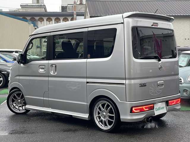 日産 ＮＶ１００クリッパー リオ G 京都府 2019(令1)年 2.7万km シルキーシルバーメタリック １オーナ　ナビＭＭ３１８Ｄ－Ａ　Ｂカメ　両側パワスラ　ドラレコ　オートステップ　ブースト計　外レーダー　ＵＳＢ　ＢＴ　革調シートカバー　エンケイ１６ＡＷ　柿本マフラー　車高調　外テール　エアロ