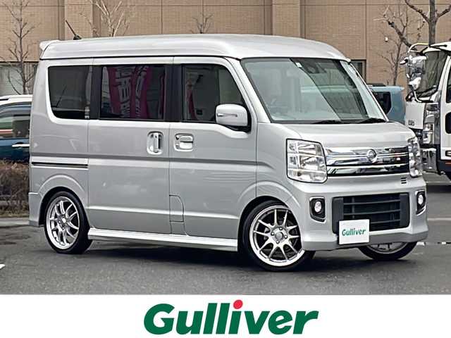 日産 ＮＶ１００クリッパー リオ G 京都府 2019(令1)年 2.7万km シルキーシルバーメタリック １オーナ　ナビＭＭ３１８Ｄ－Ａ　Ｂカメ　両側パワスラ　ドラレコ　オートステップ　ブースト計　外レーダー　ＵＳＢ　ＢＴ　革調シートカバー　エンケイ１６ＡＷ　柿本マフラー　車高調　外テール　エアロ