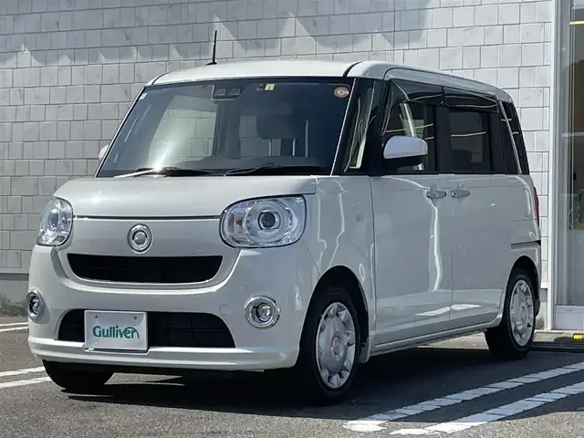 ダイハツ ムーヴ キャンバス G SA Ⅲ 宮崎県 2022(令4)年 1.6万km パールホワイトⅢ 純正SDナビ/（CD/DVD/AM/FM/BT/USB)/フルセグTV/バックカメラ/ステアリングスイッチ/両側パワースライドドア/横滑り防止機能/衝突防止機能/オートハイビーム/純正ドライブレコーダー/ETC