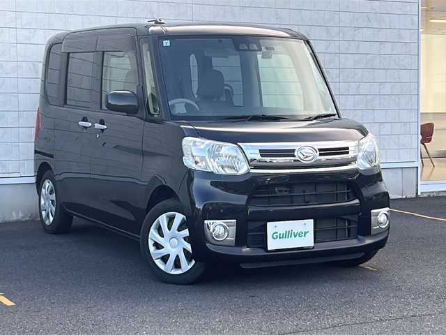 ダイハツ タント X ターボ SAⅢ 茨城県 2017(平29)年 4.3万km ブラックマイカメタリック 純正ナビ（NSZT-W67D）/【フルセグTV/CD/DVD/Bluetooth/ラジオ】/バックカメラ/ドライブレコーダー/片側パワースライドドア/衝突被害軽減システム/リヤコーナーセンサー/アイドリングストップ/横滑り防止機能/運転席シートヒーター/ETC/オートライト/オートハイビーム/純正ゴムマット/純正ドアバイザー/プッシュスタート/スマートキー