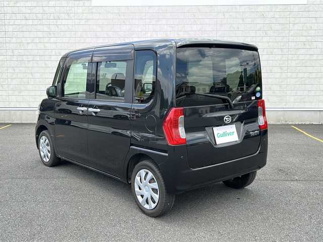 ダイハツ タント X ターボ SAⅢ 茨城県 2017(平29)年 4.3万km ブラックマイカメタリック 純正ナビ（NSZT-W67D）/【フルセグTV/CD/DVD/Bluetooth/ラジオ】/バックカメラ/ドライブレコーダー/片側パワースライドドア/衝突被害軽減システム/リヤコーナーセンサー/アイドリングストップ/横滑り防止機能/運転席シートヒーター/ETC/オートライト/オートハイビーム/純正ゴムマット/純正ドアバイザー/プッシュスタート/スマートキー