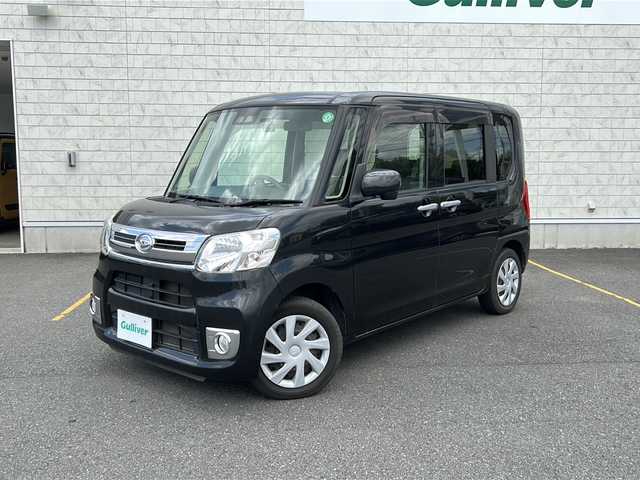 ダイハツ タント X ターボ SAⅢ 茨城県 2017(平29)年 4.3万km ブラックマイカメタリック 純正ナビ（NSZT-W67D）/【フルセグTV/CD/DVD/Bluetooth/ラジオ】/バックカメラ/ドライブレコーダー/片側パワースライドドア/衝突被害軽減システム/リヤコーナーセンサー/アイドリングストップ/横滑り防止機能/運転席シートヒーター/ETC/オートライト/オートハイビーム/純正ゴムマット/純正ドアバイザー/プッシュスタート/スマートキー