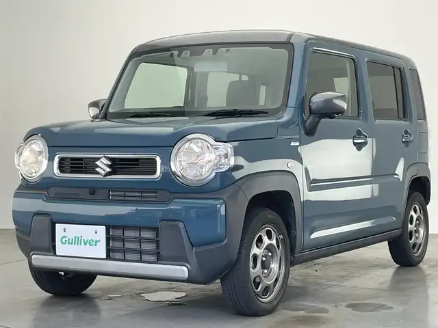 スズキ ハスラー HYBRID G 愛知県 2021(令3)年 2.1万km デニムブルー ガンメタリック 2トーン 純正９型ナビ　全方位カメラ　ＥＴＣ　禁煙車　レーダーブレーキサポート　衝突軽減　レーンキープ　オートライト　ドラレコ　シートヒーター　Ｂｌｕｅｔｏｏｔｈ　フルセグＴＶ　ＤＶＤ再生　アイドリングストップ　プッシュスタート　スマートキー　AAC