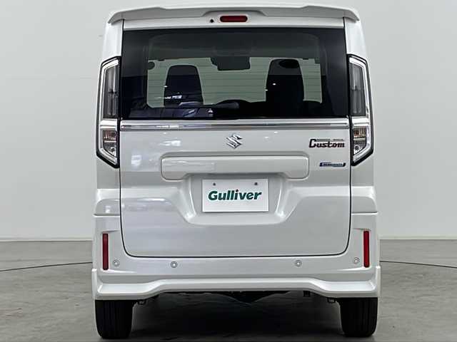 スズキ スペーシア カスタム HYBRID XS 道央・札幌 2024(令6)年 0.7万km ピュアホワイトP ・4WD/・純正ナビ&CD&DVD&SD&BT&TV/・両側パワースライドドア/・スズキセーフティサポート/・レーダークルーズコントロール/・コーナーセンサー/・ヘッドアップディスプレイ/・アイドリングストップ/・横滑り防止装置/・前席シートヒーター/・ステアリングヒーター/・LEDヘッドライト/・オートライト/・スマートキー