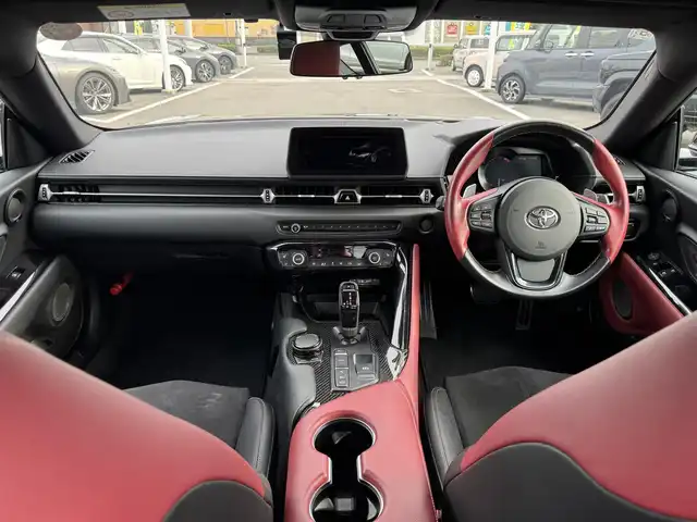 トヨタ スープラ 愛媛県 2020(令2)年 7.1万km ブラックメタリック メーカーオプション純正ナビ/BT/AM・FM/フルセグTV/バックカメラ/ETC/前ドライブレコーダー/追従型クルーズコントロール/前席パワーシート・シートヒーター/LEDヘッドライト/パドルシフト/JBLサウンド/衝突軽減システム/横滑り防止装置/純正エアロパーツ