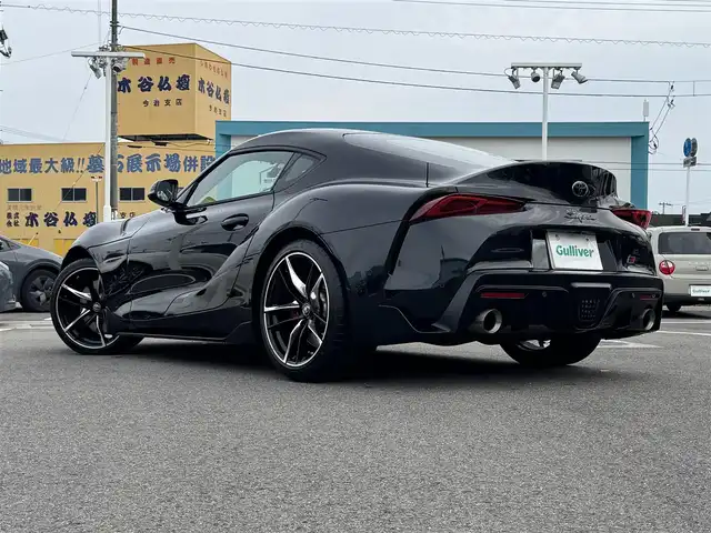 トヨタ スープラ 愛媛県 2020(令2)年 7.1万km ブラックメタリック メーカーオプション純正ナビ/BT/AM・FM/フルセグTV/バックカメラ/ETC/前ドライブレコーダー/追従型クルーズコントロール/前席パワーシート・シートヒーター/LEDヘッドライト/パドルシフト/JBLサウンド/衝突軽減システム/横滑り防止装置/純正エアロパーツ