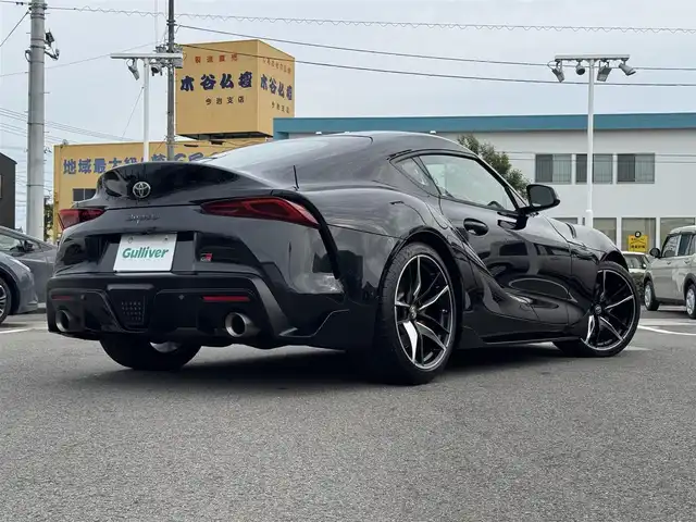 トヨタ スープラ 愛媛県 2020(令2)年 7.1万km ブラックメタリック メーカーオプション純正ナビ/BT/AM・FM/フルセグTV/バックカメラ/ETC/前ドライブレコーダー/追従型クルーズコントロール/前席パワーシート・シートヒーター/LEDヘッドライト/パドルシフト/JBLサウンド/衝突軽減システム/横滑り防止装置/純正エアロパーツ