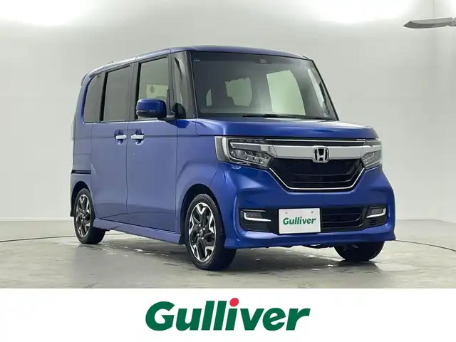 ホンダ Ｎ ＢＯＸ カスタム G L ターボ ホンダセンシング 福井県 2019(令1)年 4万km ブリリアントスポーティブルーメタリック2トーン 純正ＳＤナビ/CD/DVD/BT/フルセグ/レーダークルーズコントロール/両側パワースライドドア/アイドリングストップ/コーナーセンサー/オートライト/ＬＥＤヘッドライト/レーンキープアシスト/フロアマット/ベンチシート