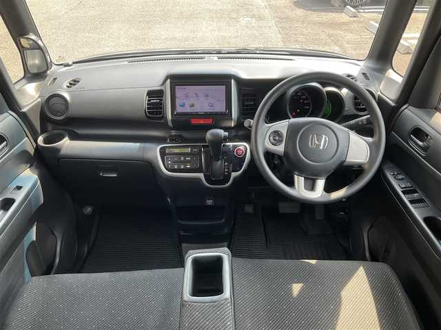 ホンダ Ｎ ＢＯＸ G Lパッケージ 滋賀県 2014(平26)年 11万km スマートブラック ケンウッド7インチナビ/CD、ワンセグテレビ/バックカメラ/ETC/片側パワースライドドア/フロアマット/プッシュスタート/ドアバイザー/ウィンカーミラー/取扱説明書/保証書
