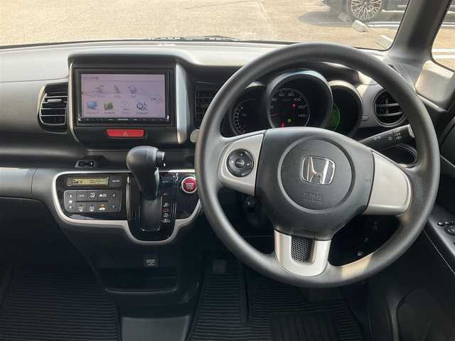 ホンダ Ｎ ＢＯＸ G Lパッケージ 滋賀県 2014(平26)年 11万km スマートブラック ケンウッド7インチナビ/CD、ワンセグテレビ/バックカメラ/ETC/片側パワースライドドア/フロアマット/プッシュスタート/ドアバイザー/ウィンカーミラー/取扱説明書/保証書
